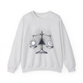 Sun Moon Symmetry Sweatshirt Boho Chic Star Signs Gift Women Fantasy Sweatshirt Lunar Sweatshirt Bohemian Fan Mystical Sweatshirt Zodiac Graphic Sketch Scale