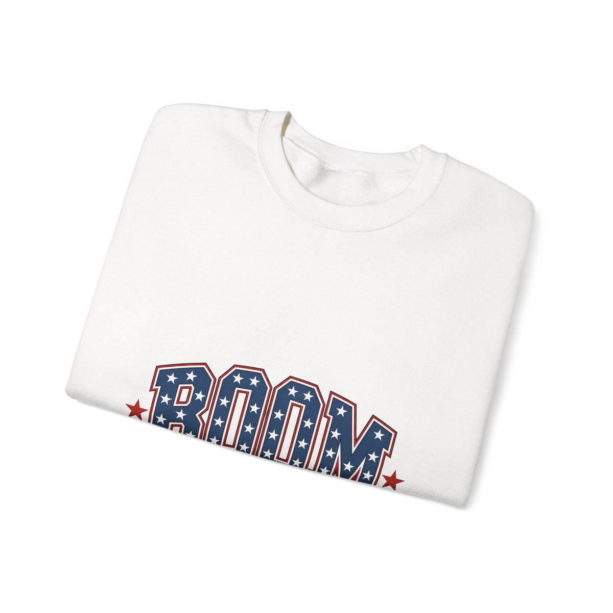 Star Pattern Text Sweatshirt 4th Of July Patriotic Gift Women Bold Sweatshirt Typography Sweatshirt Independence Fan Vintage Sweatshirt American Graphic Retro