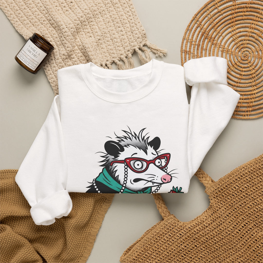 Opossum Possum Wildlife Gift Comic Possum Opossum Fan Opossum Wildlife Sweatshirt