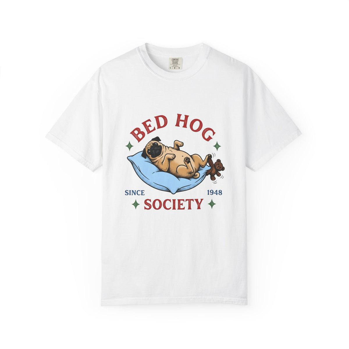 Pug Pet T-Shirt Dog Funny Gift Women Classic T-Shirt Puggle T-Shirt Dog Fan Retro T-Shirt Humor Graphic Line Art Plush Toy T-Shirt