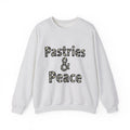 Pastry Peace Logo Sweatshirt Desserts Bakery Gift Women Fun Sweatshirt Pastry Logo Sweatshirt Sweets Fan Retro Sweatshirt Bakery Design Vintage Flower Sweatshirt