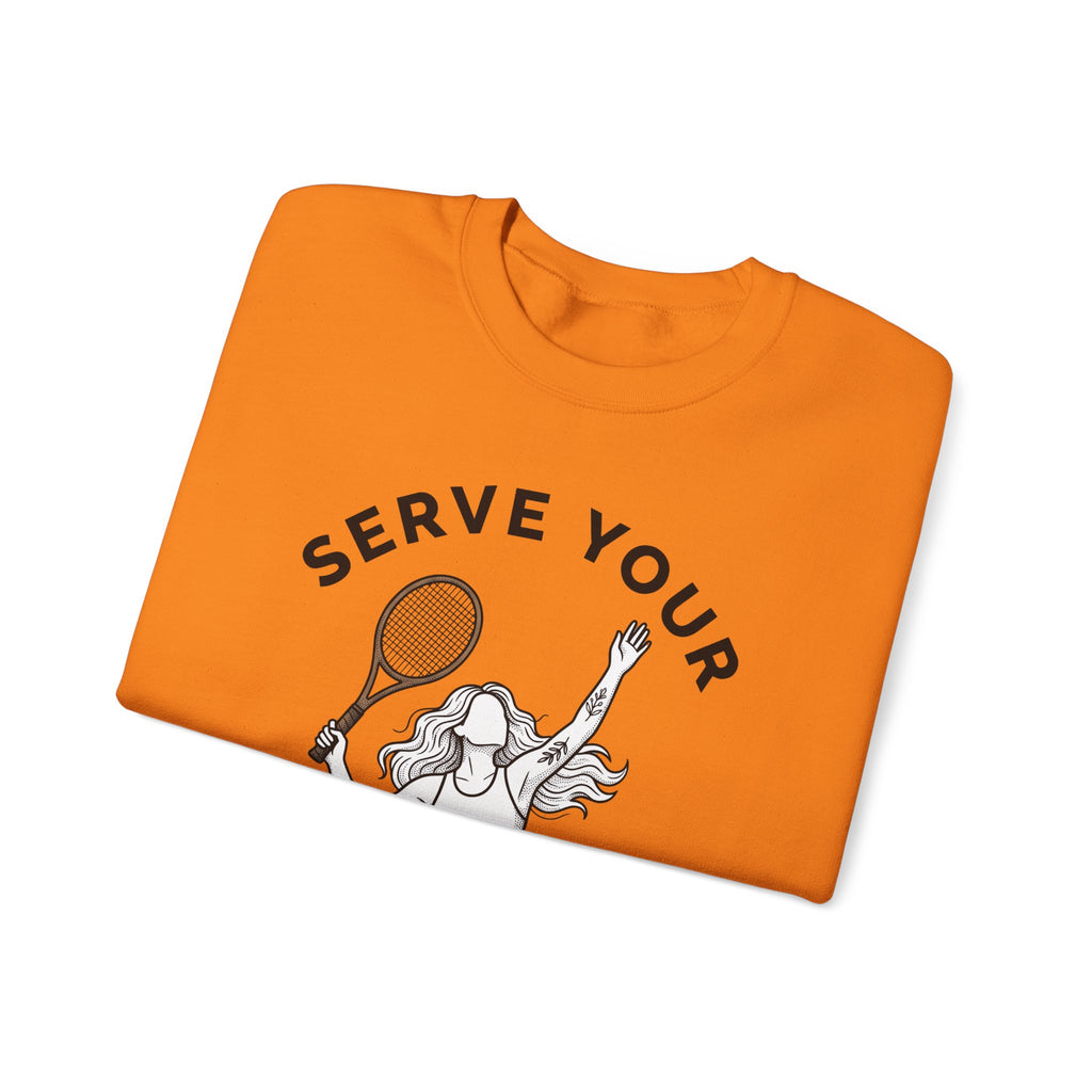 Tennis Competitor Sweatshirt Sports Exercise Gift Women Cartoon Sweatshirt Tennis Player Sweatshirt Athlete Fan Tennis Star Sweatshirt Fitness Graphic Flat