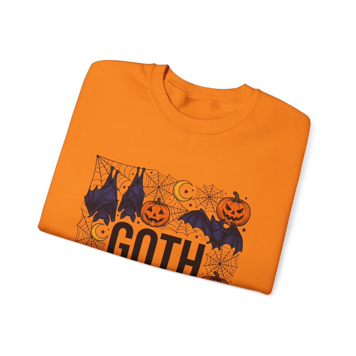 Vampire Pumpkin Goth Autumn Gift Horror Bloodsucking Dark Fan Macabre Fall Hand Drawn Webbing Sweatshirt
