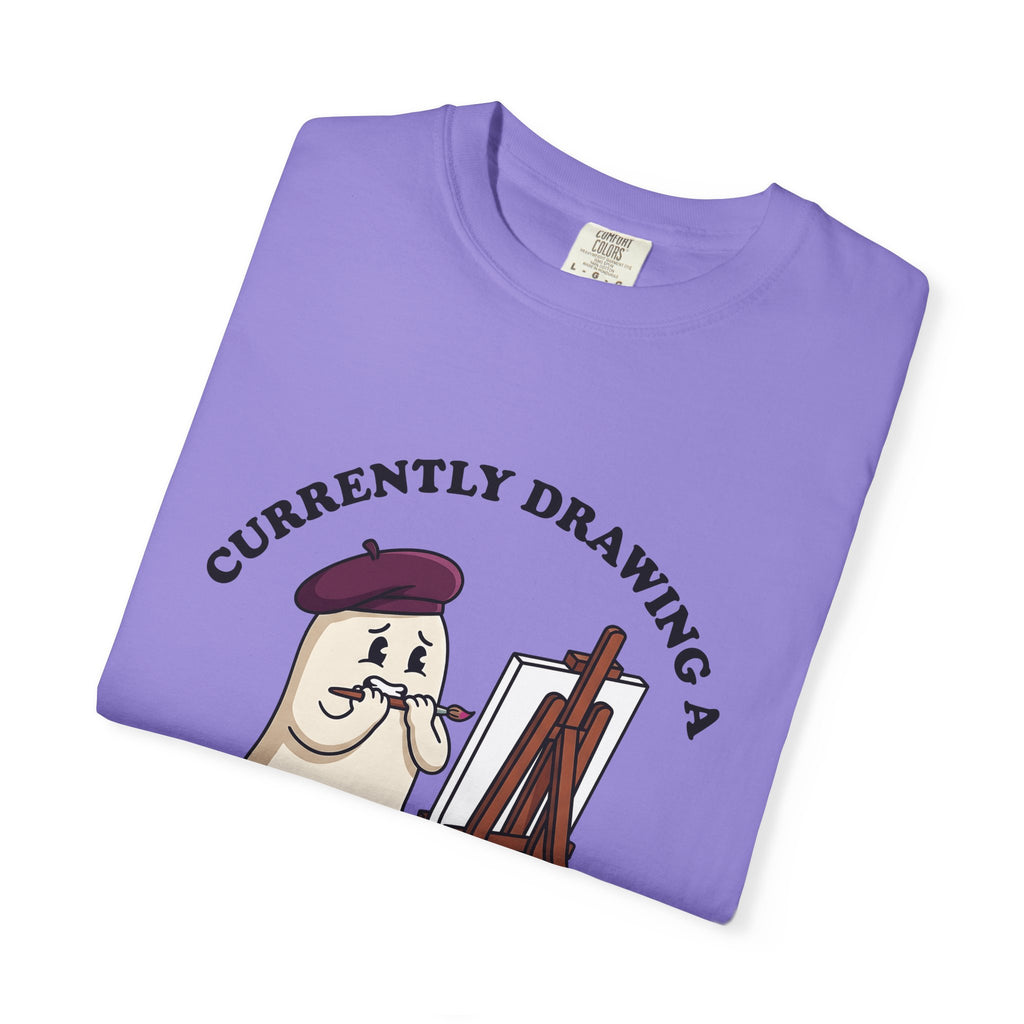 Apparition Illustrator Funny Gift Cartoon Ghost Artist Humor Fan Comic Visual T-Shirt