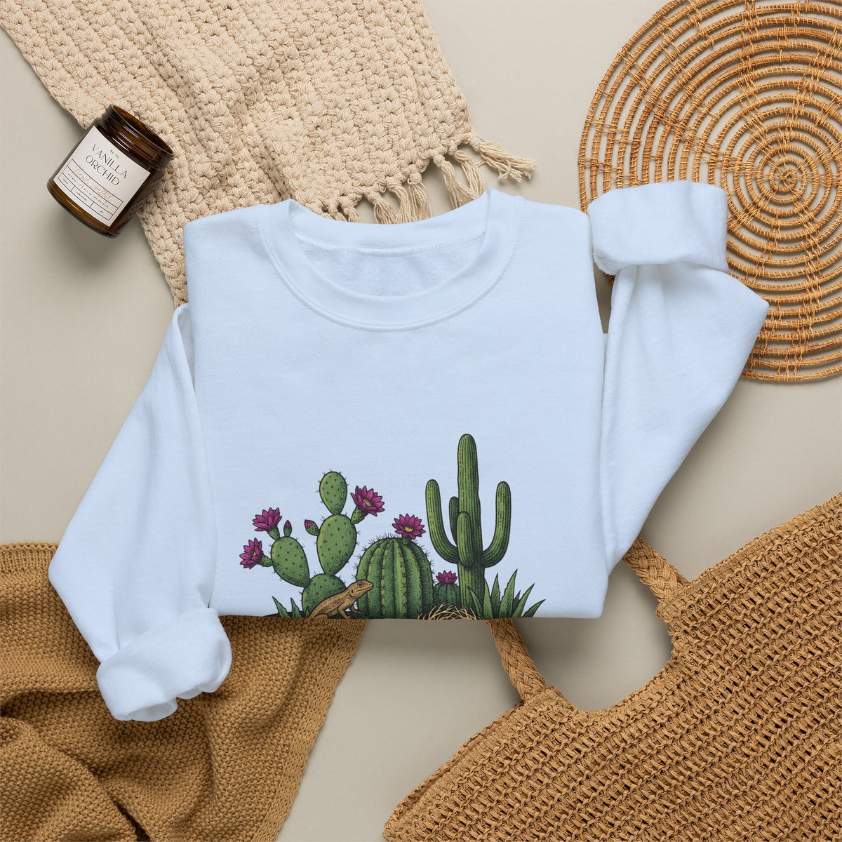 Western Hat Cactus Sweatshirt Cowgirl Cowboy Gift Women Rustic Sweatshirt Saguaro Sweatshirt Rodeo Fan Country Sweatshirt Cowboy Graphic Retro Reptile Sweatshirt