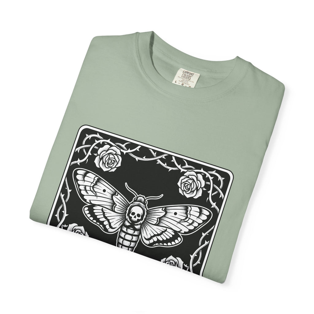 Skull Butterfly T-Shirt Gothic Magic Gift Women Traditional Tattoo T-Shirt Sugar Skull T-Shirt Darkwave Fan Tattooed T-Shirt Mystic Graphic Horror