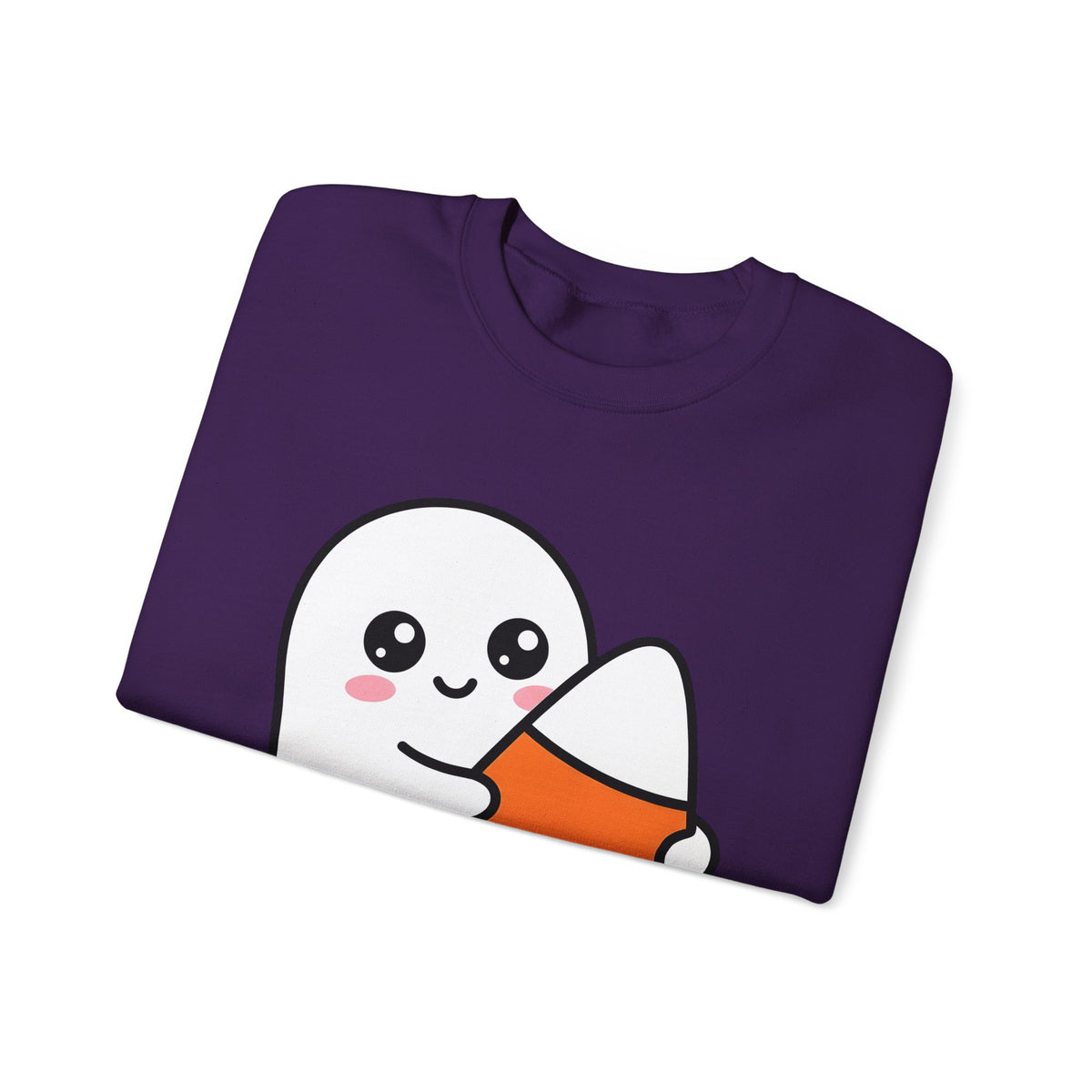 Ghost Sweet Corn Halloween Treats Gift Lovable Sweetcorn Spooky Fan Cute Sweets Clean Happy Sweatshirt