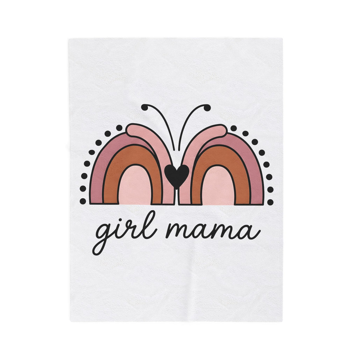 Rainbow Butterfly Blanket Moms Family Gift Women Boho Blanket Butterfly Blanket Motherhood Enthusiast Hippie Blanket Clan Graphic Minimalist Heart