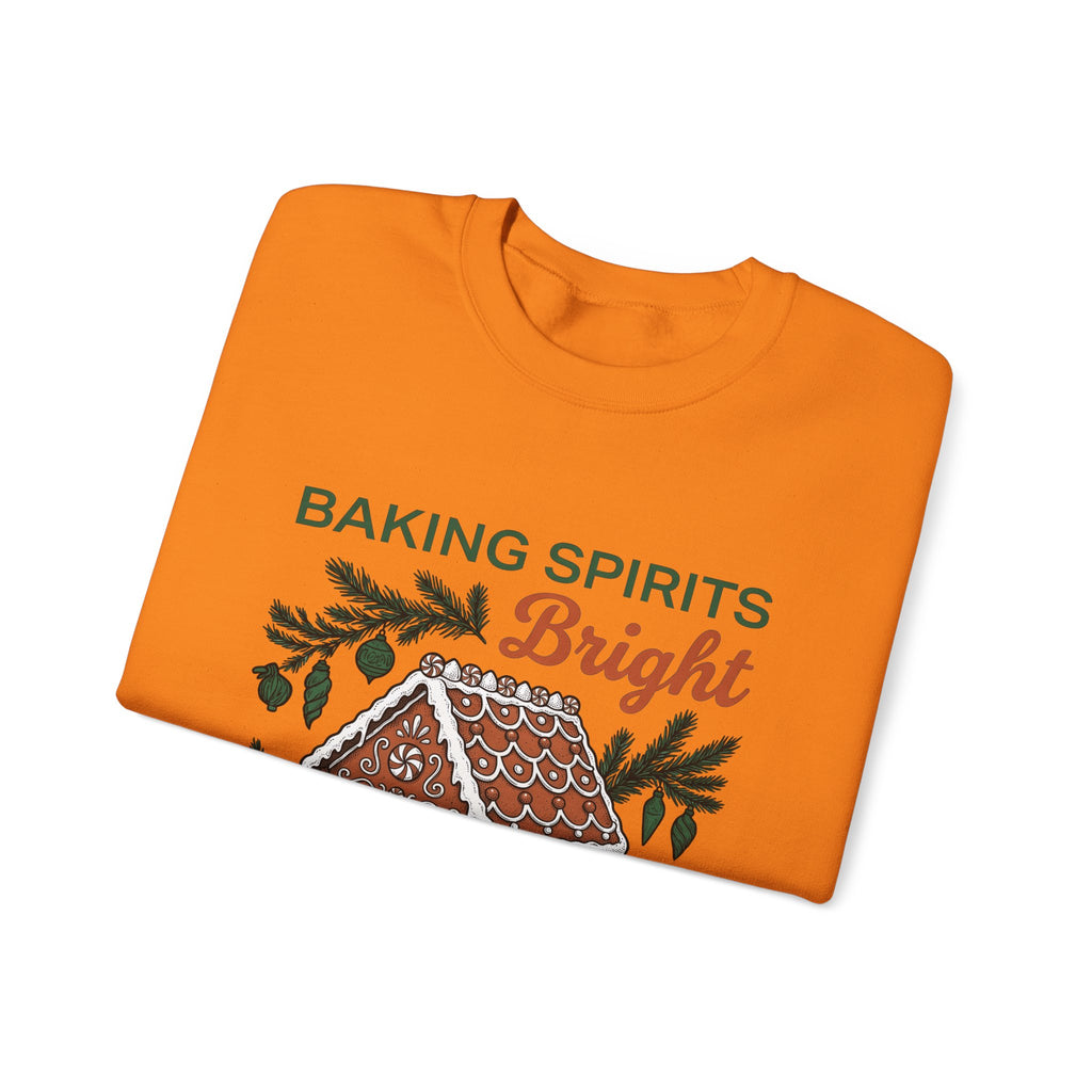 Gingerbread Cabin Sweatshirt Christmas Dessert Gift Women Cartoon Sweatshirt Gingerbread House Sweatshirt Xmas Fan Ginger Cartoon Sweatshirt Pastry Graphic