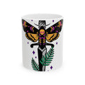 Skull Moth Dagger Mug Halloween Horror Gift Women Ink Mug Dagger