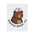 Nurse Bear Blanket Nurse Animal Gift Women Cute Blanket Teddy Bear Blanket Nursing Enthusiast Kawaii Blanket Creature Graphic Cartoon Nurse Hat
