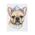 French Bulldog Blanket Dog Celestial Gift Women Watercolor Blanket Bulldog Blanket Dog Fan Watercolour Blanket Galaxy Graphic Hand Drawn Moon