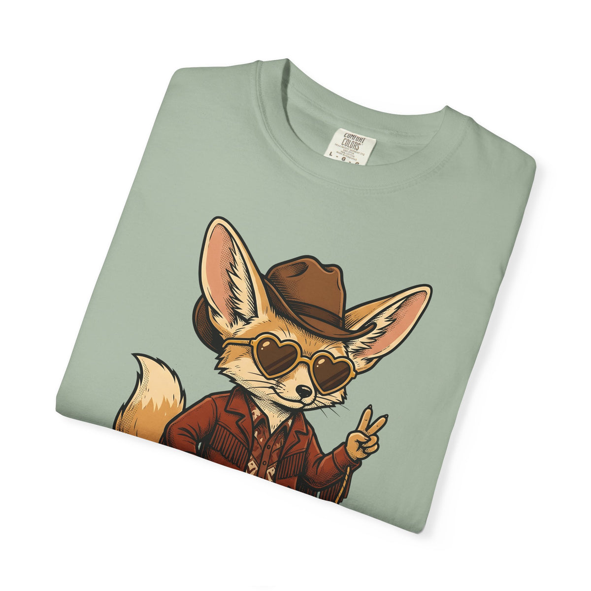 Fennec Fox Cowboy T-Shirt Cowgirl Western Gift Women Vintage T-Shirt Desert Fox T-Shirt Rodeo Fan Retro T-Shirt Western Graphic Hand Drawn
