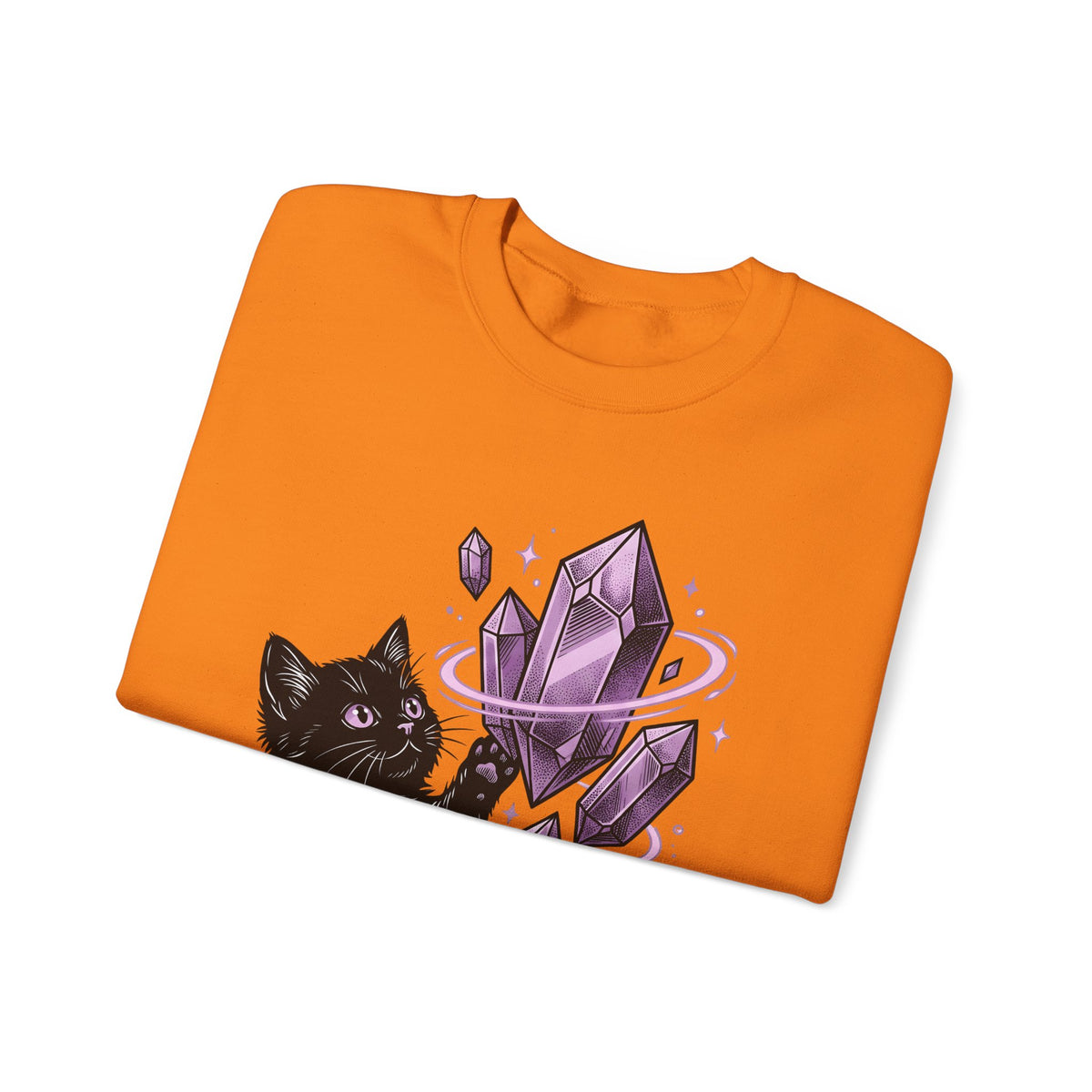 Dark Cat Sweatshirt Cat Occult Gift Women Spiritual Sweatshirt Black Cat Sweatshirt Feline Fan Mystical Graphic Sweatshirt Old School Minerals Sweatshirt