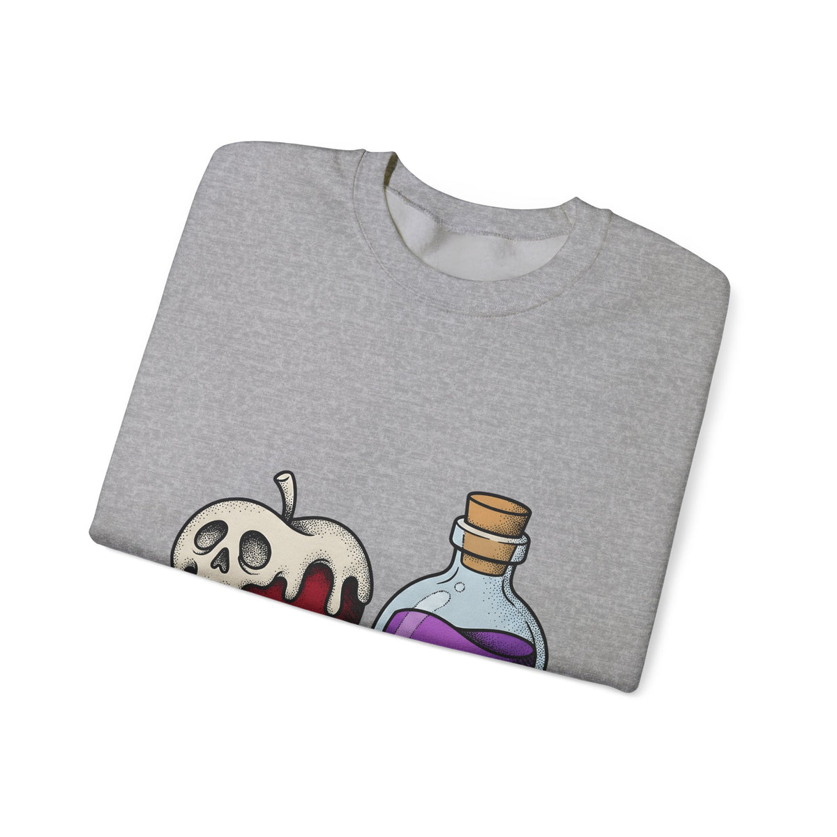 Deadly Fruit Elixir Sweatshirt Halloween Halloween Gift Women Cartoon Sweatshirt Poison Drink Sweatshirt Halloween Fan Comic Sweatshirt Spooky Graphic Hand