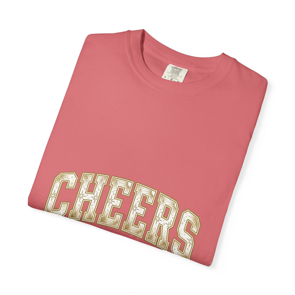Festive Lettering Holiday Gathering Gift Cheerful Typography Christmas Fan Hand Lettering Party T-Shirt