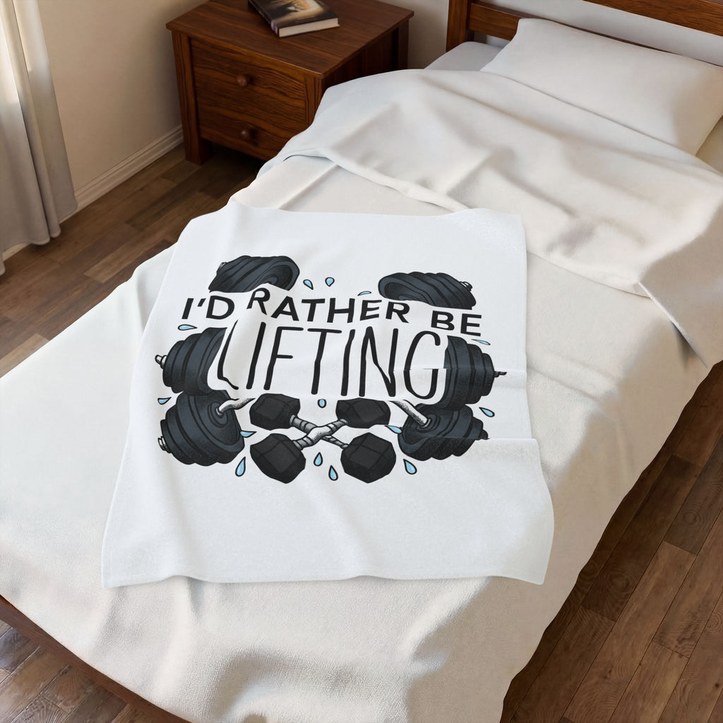 Weight Graphic Blanket Fitness Workout Gift Women Strong Blanket Weightlifting Blanket Gym Enthusiast Bold Blanket Exercise Graphic Sketch Weights