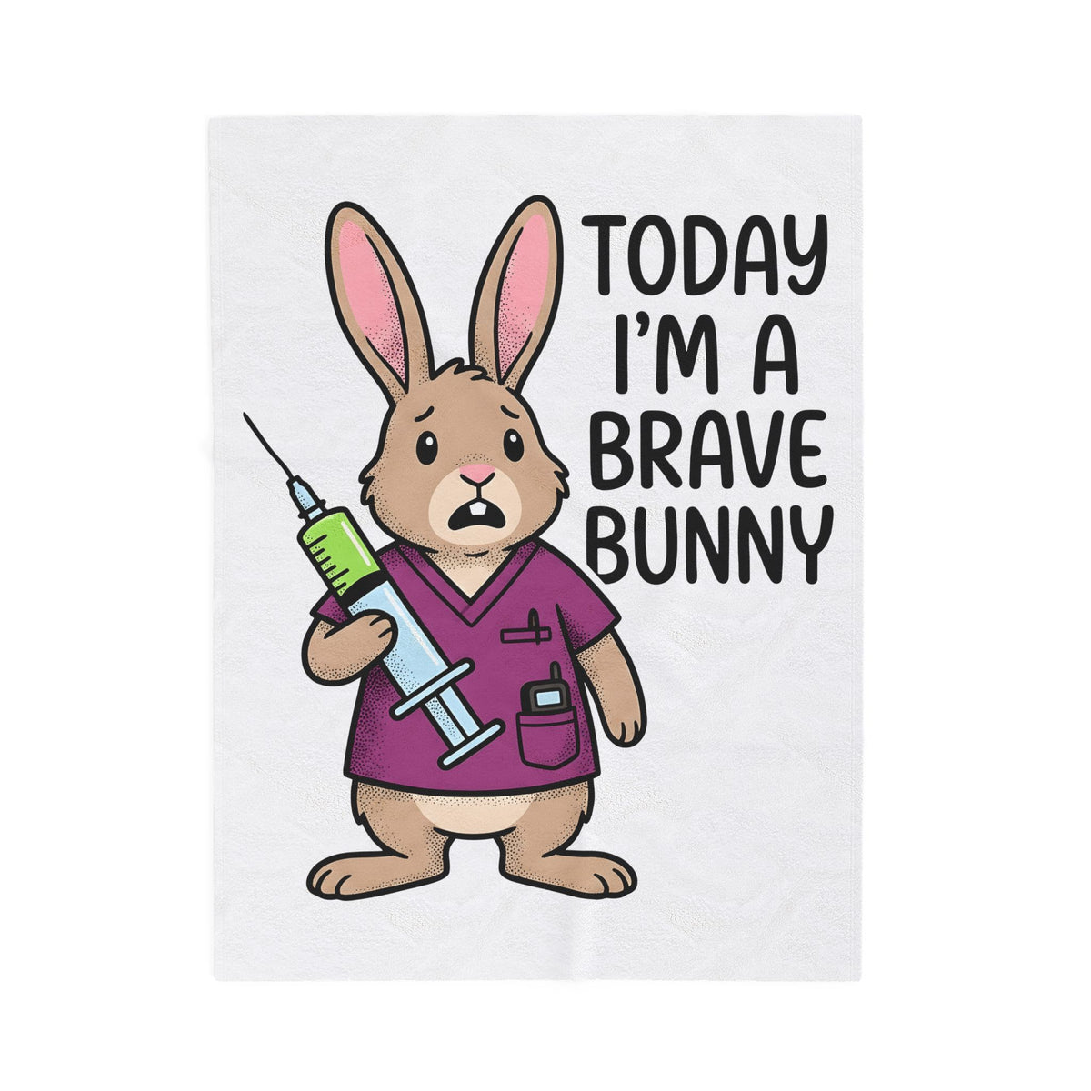 Hare Nurse Blanket Nurses Critter Gift Women Graphic Blanket Rabbit Blanket Nurse Enthusiast Bunny Blanket Creature Graphic Line Art Vaccine Blanket