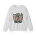 Longhorn Skull Cactus Sweatshirt Moms Plains Gift Women Native Sweatshirt Cactus Sweatshirt Mother Fan Tribal Sweatshirt Prairie Graphic Line Art Desert Plant