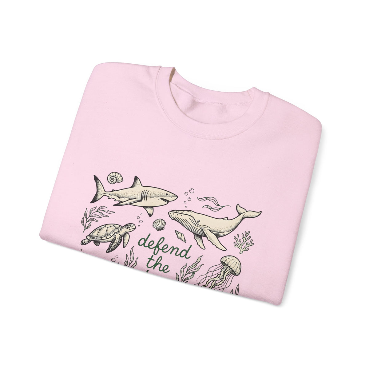 Sea Creatures Sweatshirt Ocean Wildlife Gift Women Sketch Sweatshirt Marine Life Sweatshirt Marine Fan Oceanic Sweatshirt Wildlife Graphic Retro Kelp Sweatshirt