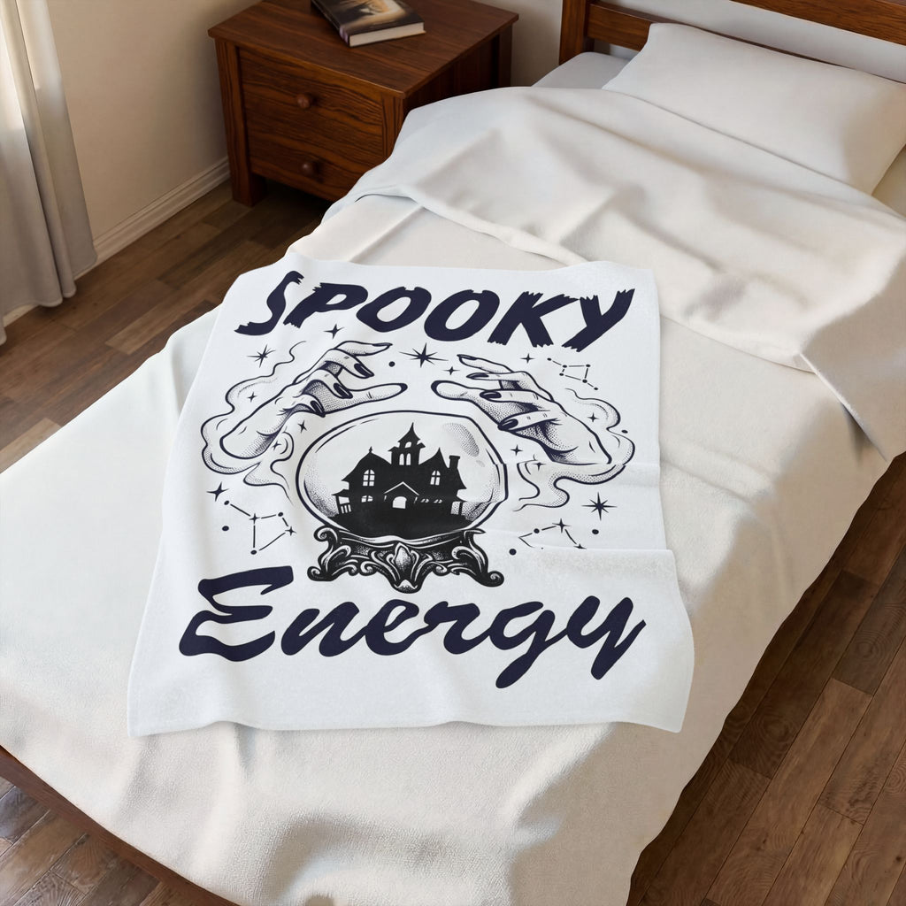 Haunted House Blanket Halloween Witchcraft Gift Women Gothic Blanket Mansion Blanket Horror Fan Dark Art Blanket Occult Graphic Vintage Crystal