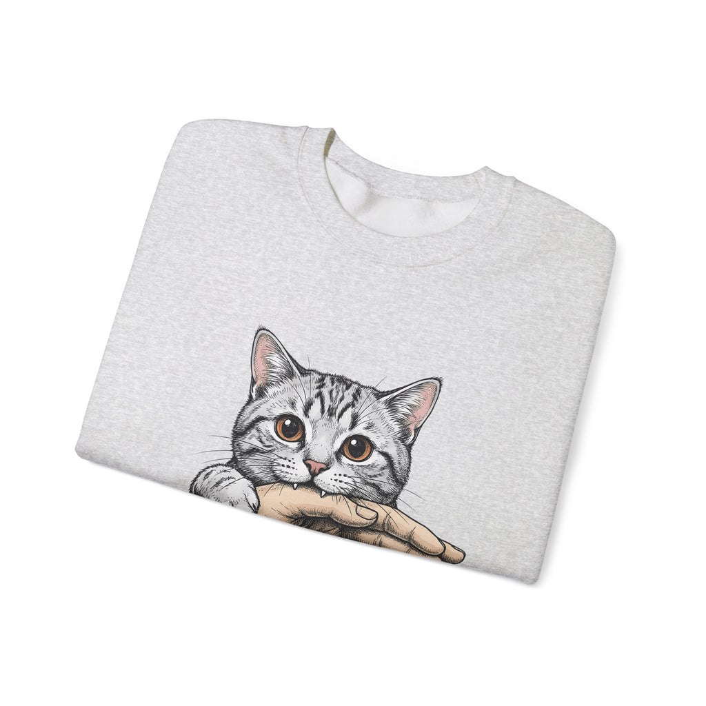 Tabby Cat Cat Humor Gift Hand Drawn Kitty T Sweatshirt