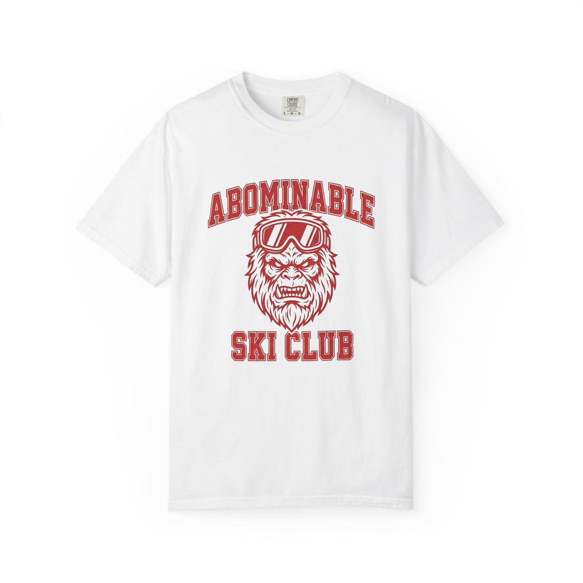 Abominable Snowman Face T-Shirt Christmas Cold Gift Women Strong T-Shirt Yeti T-Shirt Xmas Fan Vintage T-Shirt Frosty Graphic Antique Snow Goggles