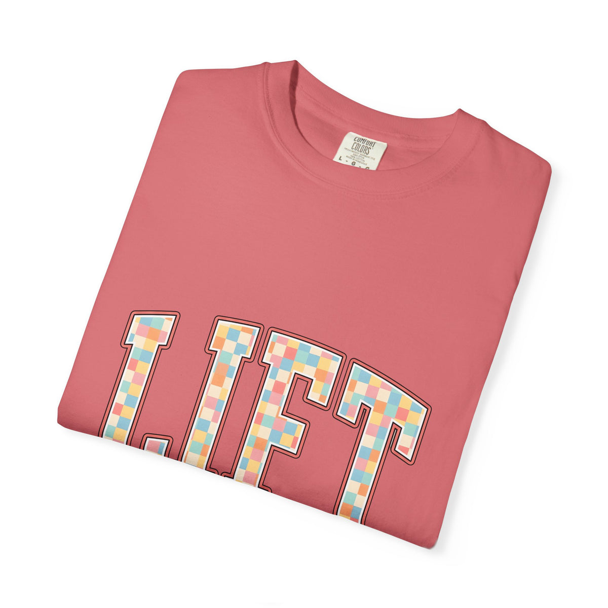 Chunky Block Text T-Shirt Sports Workout Gift Women Neon T-Shirt Typography T-Shirt Athlete Enthusiast Glowing T-Shirt Fitness Graphic Classic