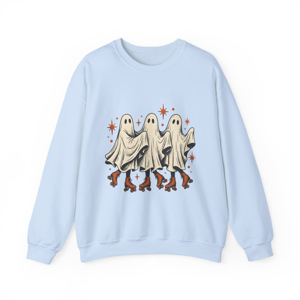 Apparition Skate Sweatshirt Halloween Rollerblade Gift Women Hand Drawn Sweatshirt Skateboard Sweatshirt Spooky Fan Hand Drawn Sweatshirt Inline Skate Graphic