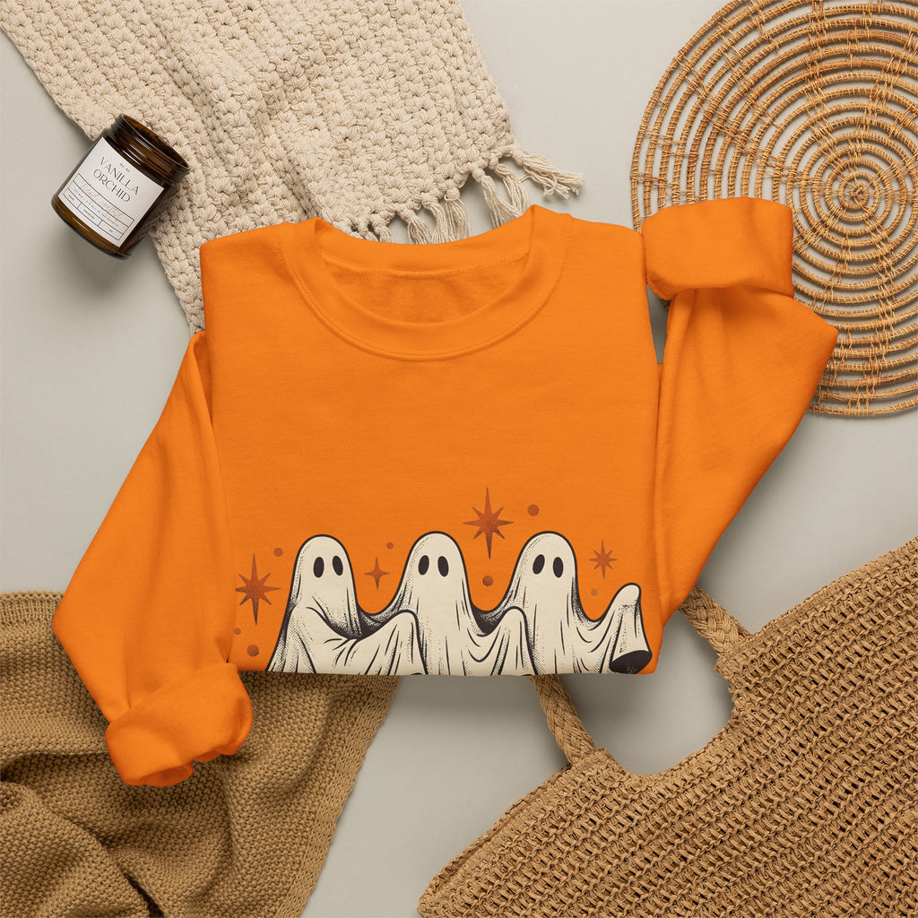 Apparition Skate Sweatshirt Halloween Rollerblade Gift Women Hand Drawn Sweatshirt Skateboard Sweatshirt Spooky Fan Hand Drawn Sweatshirt Inline Skate Graphic