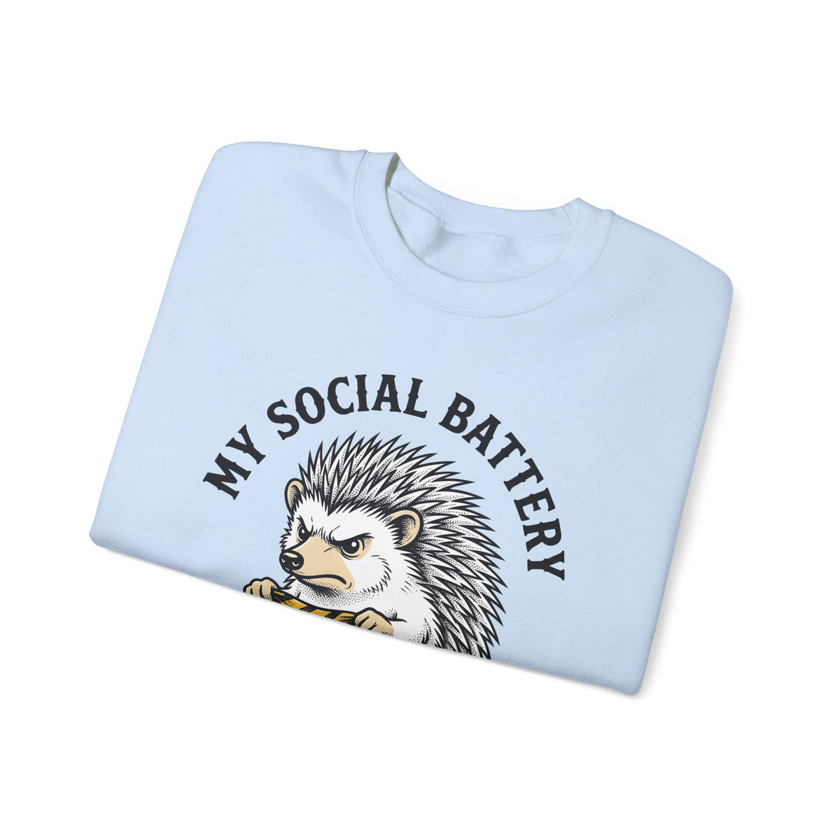 Mad Porcupine Sweatshirt Funny Wildlife Gift Women Comic Sweatshirt Porcupine Sweatshirt Humor Fan Cartoon Sweatshirt Animal Graphic Retro Patterned Necktie
