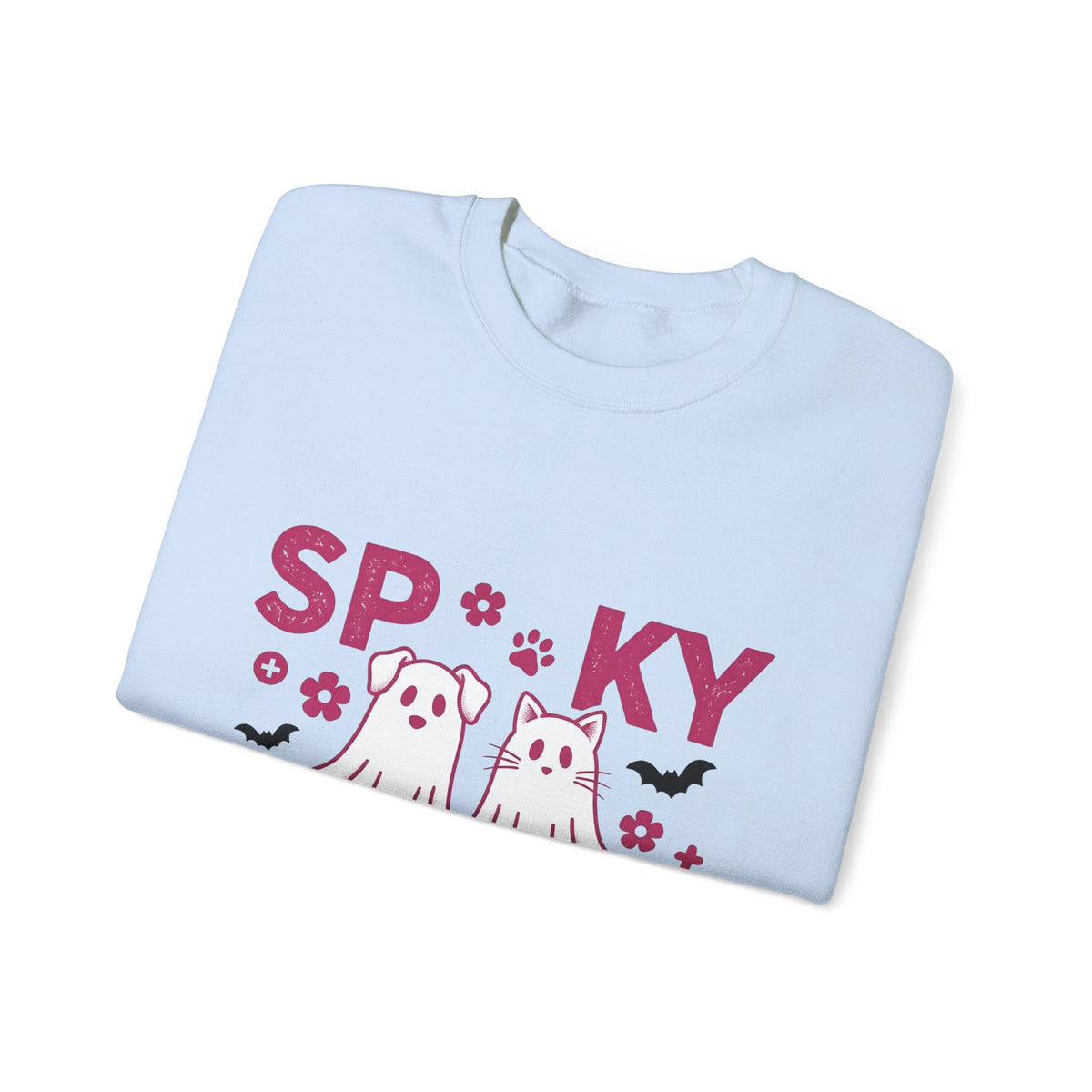 Spooky Dog Cat Sweatshirt Vet Tech Holiday Gift Women Adorable Sweatshirt Halloween Cat Sweatshirt Veterinary Technician Fan Cute Sweatshirt Christmas Graphic