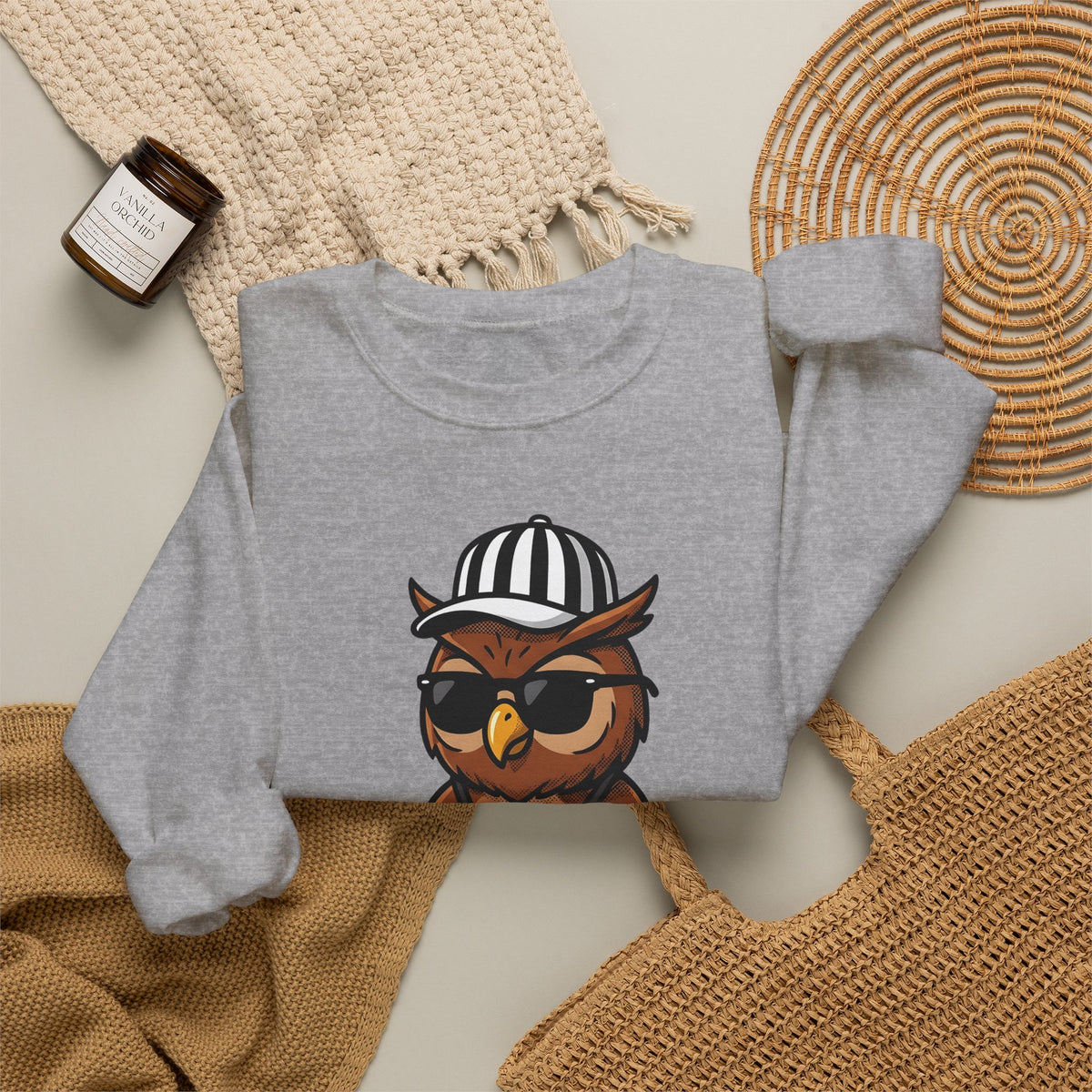 Owl Umpire Sports Activities Workout Gift Owl Athlete Enthusiast Fitness Sweatshirt