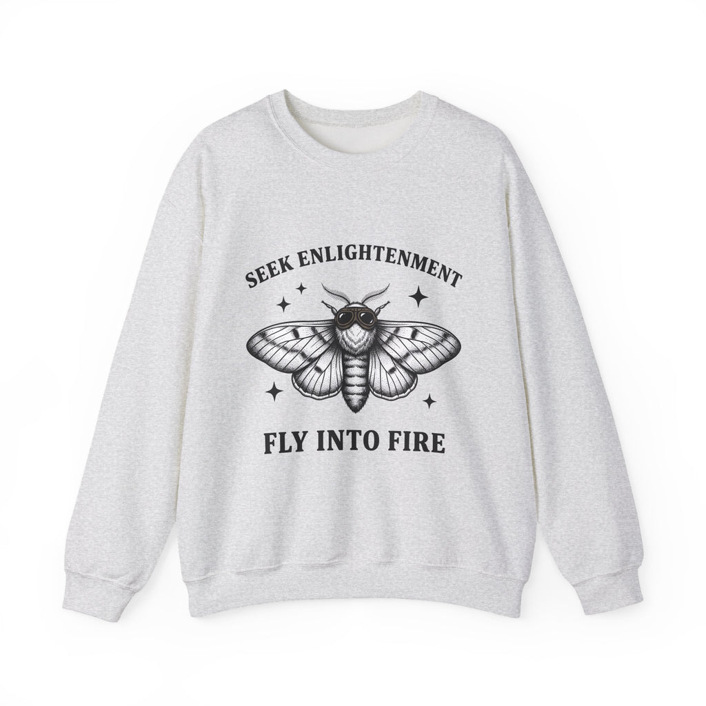 Moth Illustration Sweatshirt Funny Wildlife Gift Women Retro Sweatshirt Bug Sweatshirt Humor Fan Vintage Sweatshirt Animal Graphic Sketch Star Shapes Sweatshirt