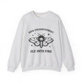 Moth Illustration Sweatshirt Funny Wildlife Gift Women Retro Sweatshirt Bug Sweatshirt Humor Fan Vintage Sweatshirt Animal Graphic Sketch Star Shapes Sweatshirt