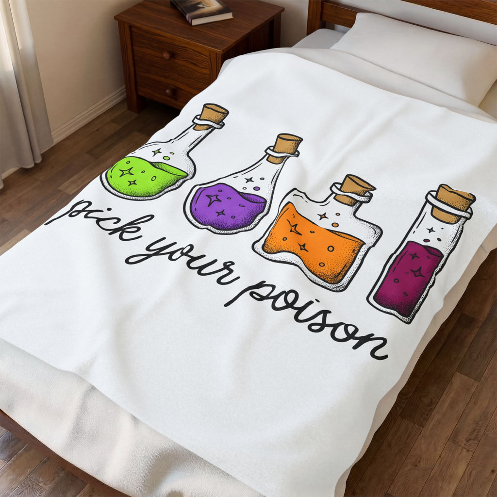 Potion Jars Blanket Halloween Sorcery Gift Women Animated Blanket Apothecary Blanket Spooky Fan Cartoon Blanket Magic Graphic Classic Twinkles
