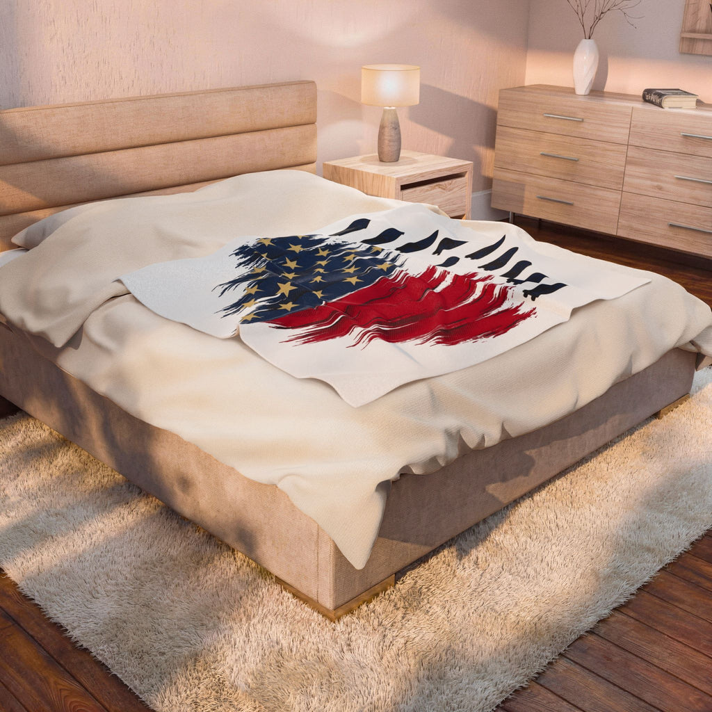 American Flag Boats Blanket America Boating Gift Women Distressed Blanket Boat Blanket Patriot Fan Vintage Blanket Nautical Graphic Blanket Vintage