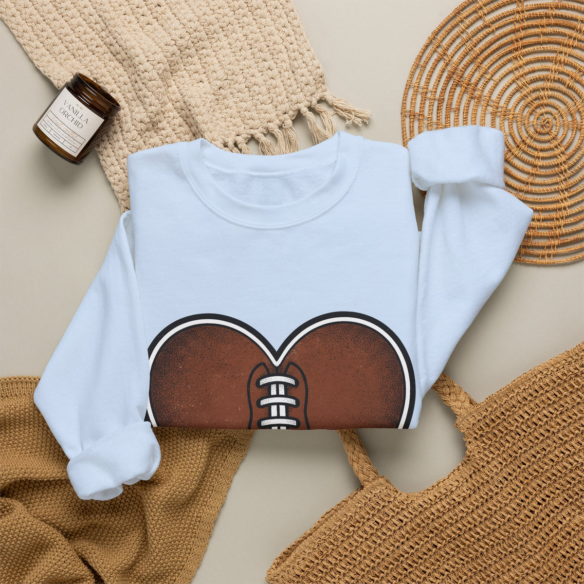 Football Love Sweatshirt Moms Fitness Gift Women Line Art Sweatshirt Soccer Sweatshirt Mom Enthusiast Football Sweatshirt Fitness Graphic Cartoon Seam Sweatshirt