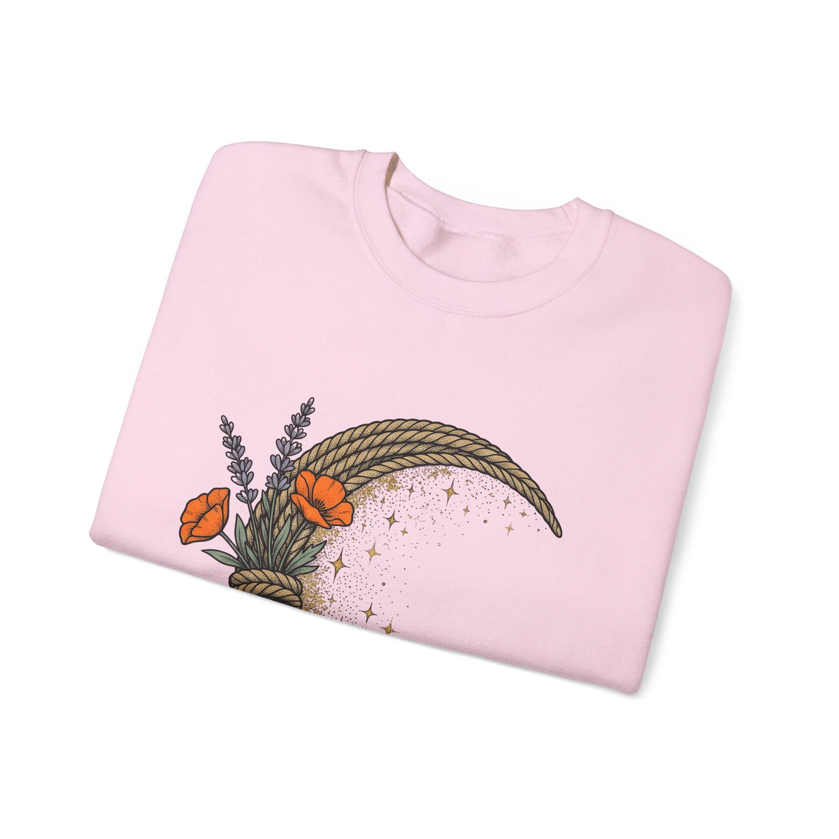 Rope Moon Sweatshirt Cowgirl Western Gift Women Boho Sweatshirt Lunar Sweatshirt Rodeo Fan Hippie Sweatshirt Country Graphic Vintage Wildflowers Sweatshirt