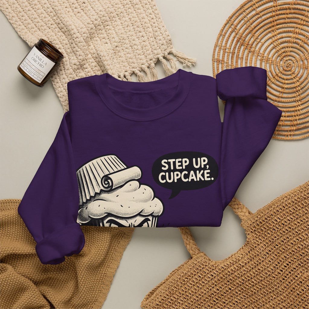 Cake Character Sweatshirt Desserts Satire Gift Women Anime Sweatshirt Pastry Sweatshirt Dessert Fan Manga Sweatshirt Parody Graphic Hand Drawn Speech Cloud