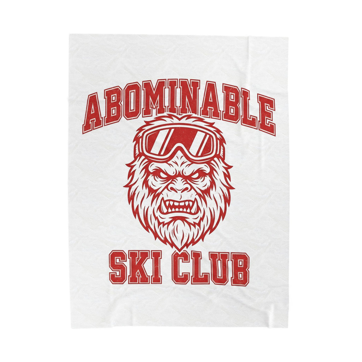 Abominable Snowman Face Blanket Christmas Cold Gift Women Strong Blanket Yeti Blanket Xmas Fan Vintage Blanket Frosty Graphic Antique Snow Goggles