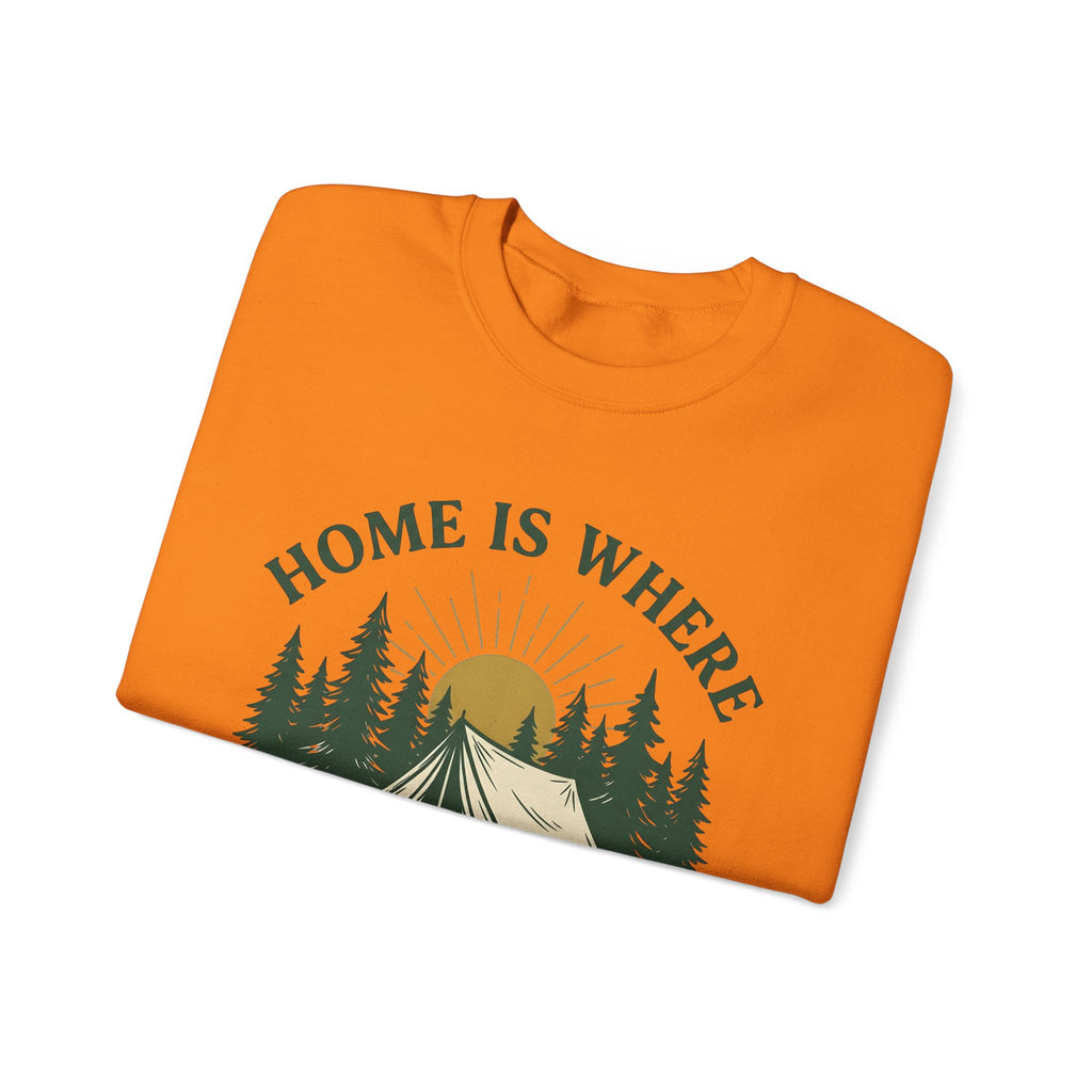 Outdoor Tent Sweatshirt Camping Adventure Gift Women Farmhouse Sweatshirt Canopy Sweatshirt Camper Enthusiast Rustic Sweatshirt Exploration Graphic Old School