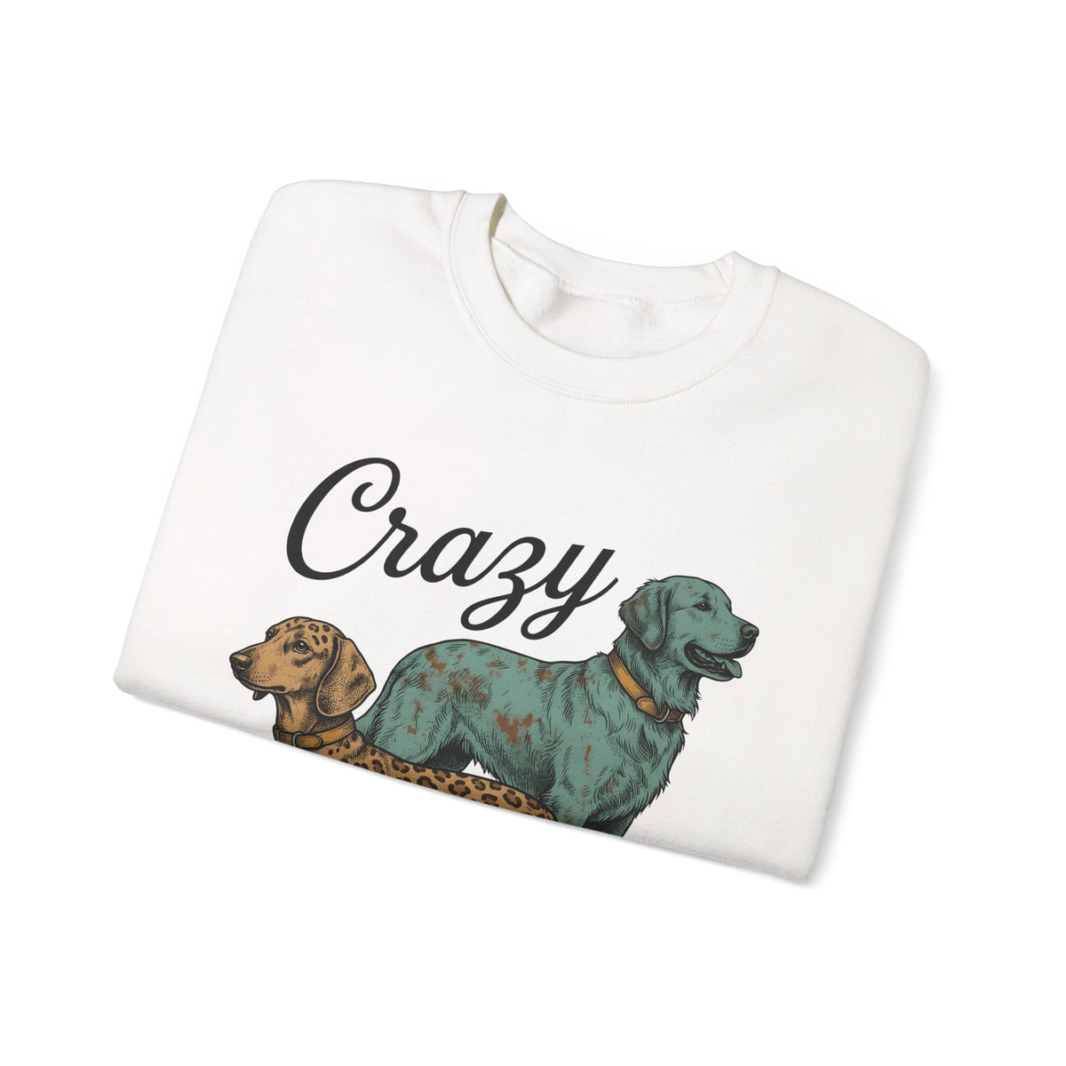 Dog Duo Sweatshirt Dog Mom Pets Gift Women Vintage Sweatshirt Canine Sweatshirt Dog Mom Fan Retro Sweatshirt Animal Graphic Hand Drawn Leopard Print Sweatshirt