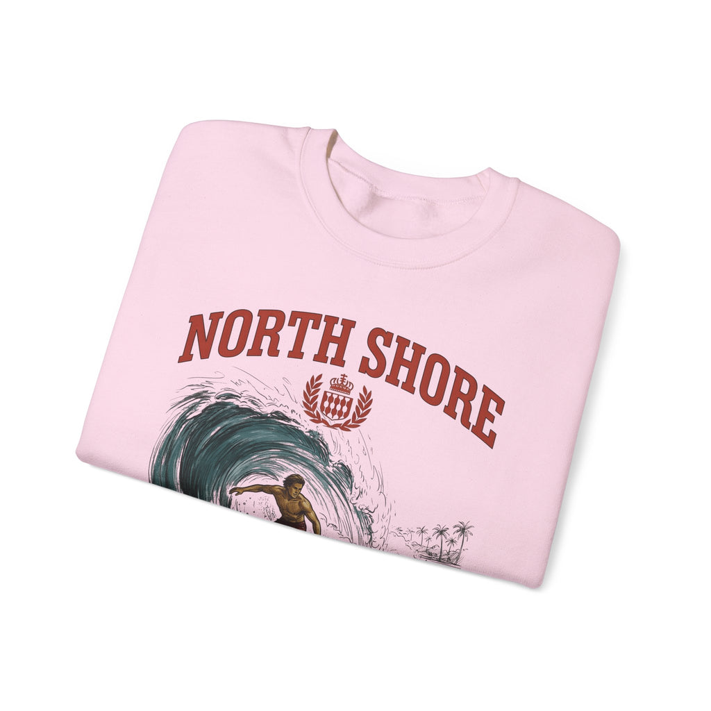 Surfer Wave Surfing Beach Gift Vintage Wave Surfer Fan Retro Coastal Hand Drawn Palm Sweatshirt