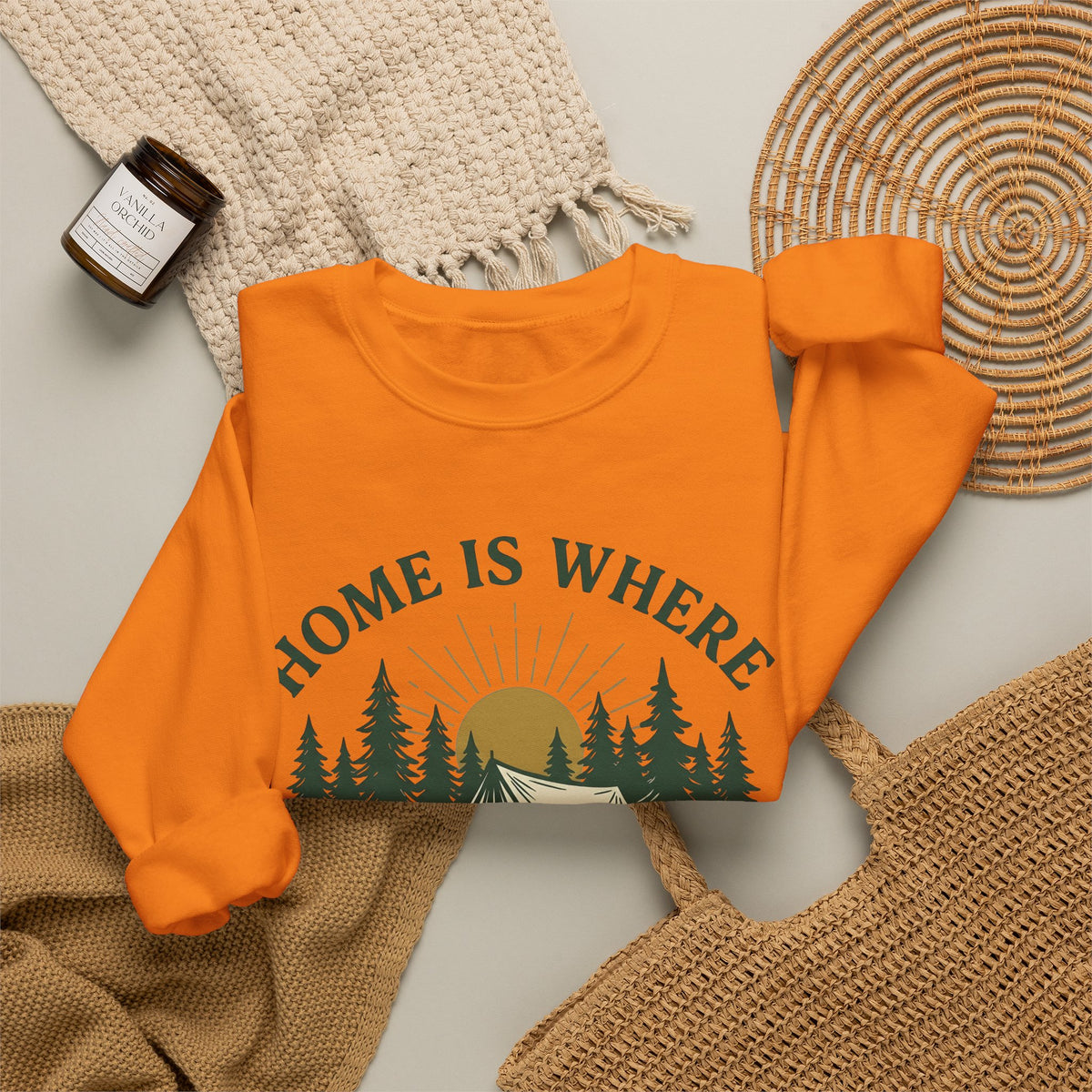 Outdoor Tent Sweatshirt Camping Adventure Gift Women Farmhouse Sweatshirt Canopy Sweatshirt Camper Enthusiast Rustic Sweatshirt Exploration Graphic Old School