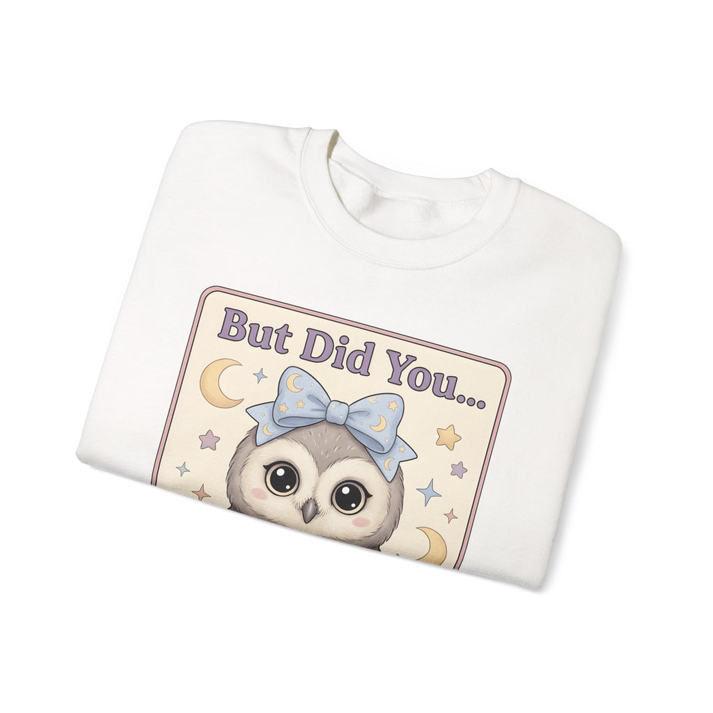 Owl Bow Sweatshirt Teachers School Gift Women Kawaii Sweatshirt Owl Sweatshirt Educator Enthusiast Cute Sweatshirt Classroom Graphic Pastel Laptop Sweatshirt
