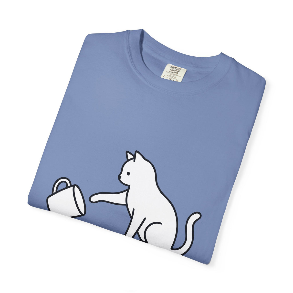 Cat T-Shirt Cat Joke Gift Women Simple T-Shirt Kitten T-Shirt Feline Fan Cat T-Shirt Humor Graphic Sketch T-Shirt T-Shirt