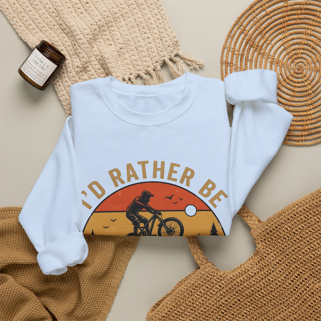 Mountain Biker Sweatshirt Mountain Biking Adventure Gift Women Vintage Sweatshirt Bmx Rider Sweatshirt Mountain Biking Enthusiast Retro Sweatshirt Exploration