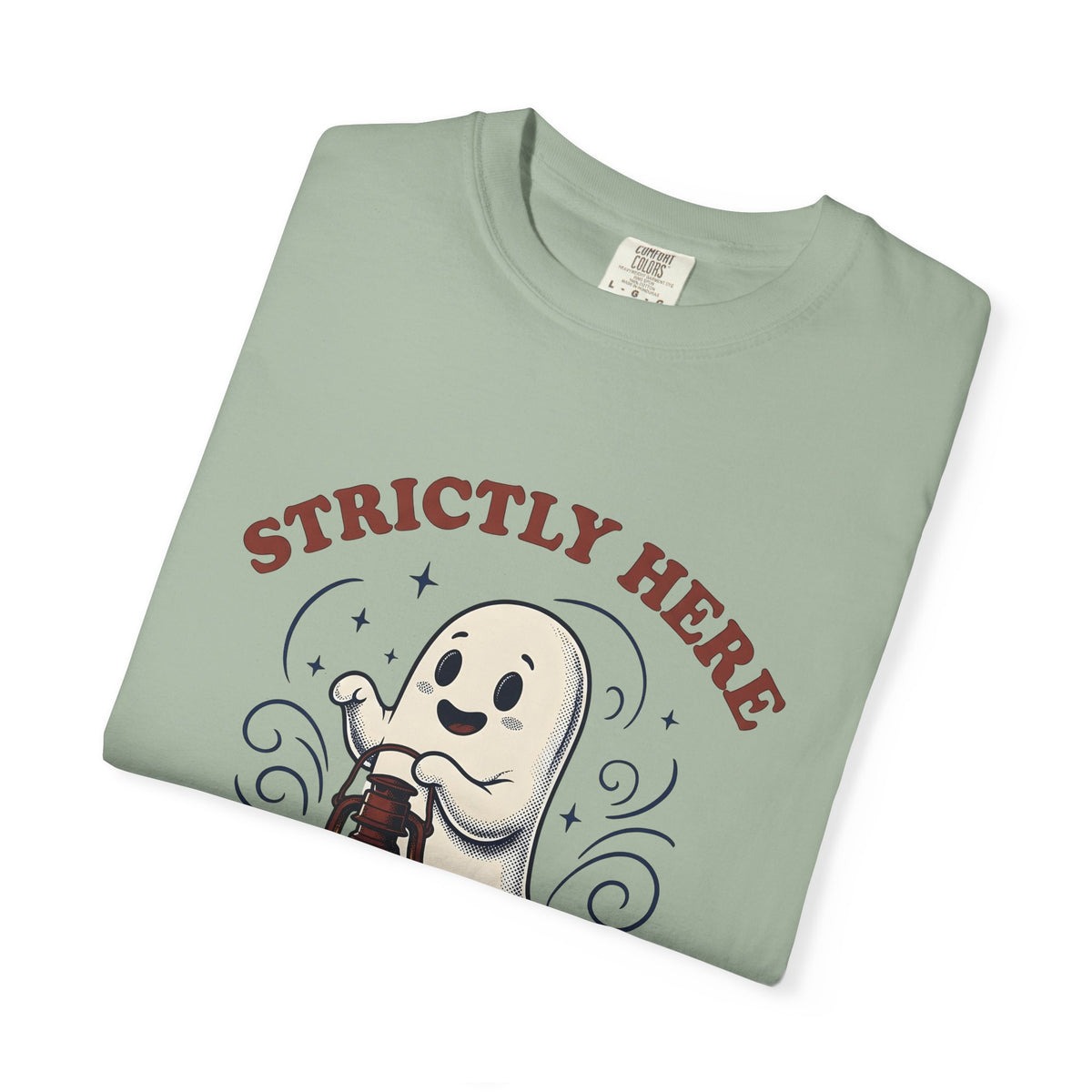 Cute Ghost Halloween Party Gift Cartoon Specter Spooky Fan Boo Vintage Lantern T-Shirt