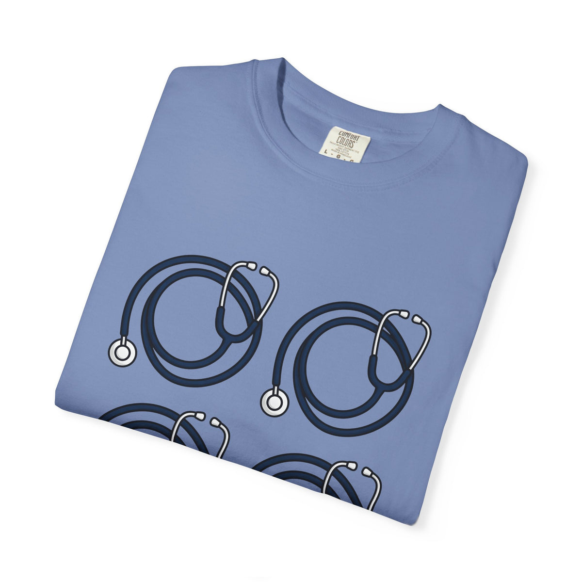 Stethoscope Print T-Shirt Nurses Medical Gift Women Simple T-Shirt Medical Device T-Shirt Nurse Practitioner Enthusiast Minimalist T-Shirt Clinical